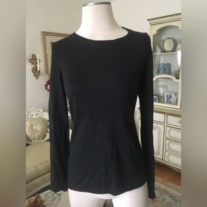 Mossimo long sleeve black sweater crew neck size M